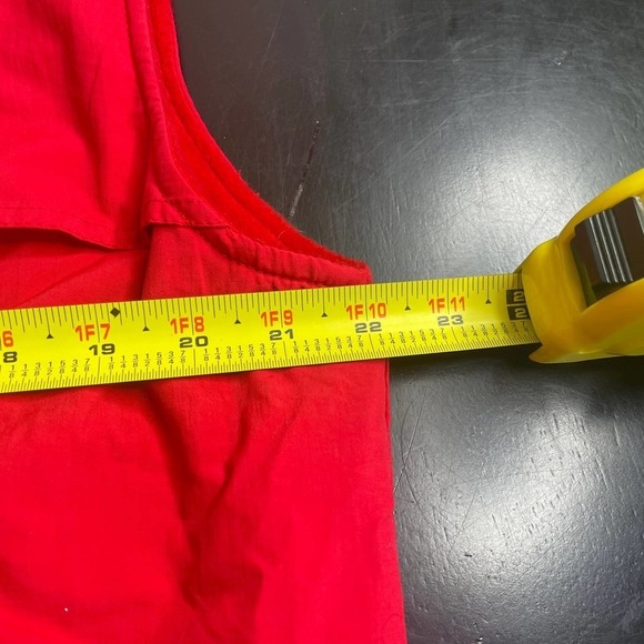 Canon Photography NFL Red Zip Up Sleeveless Zip Up Vest Jacket Size Medium - Picture 10 of 10